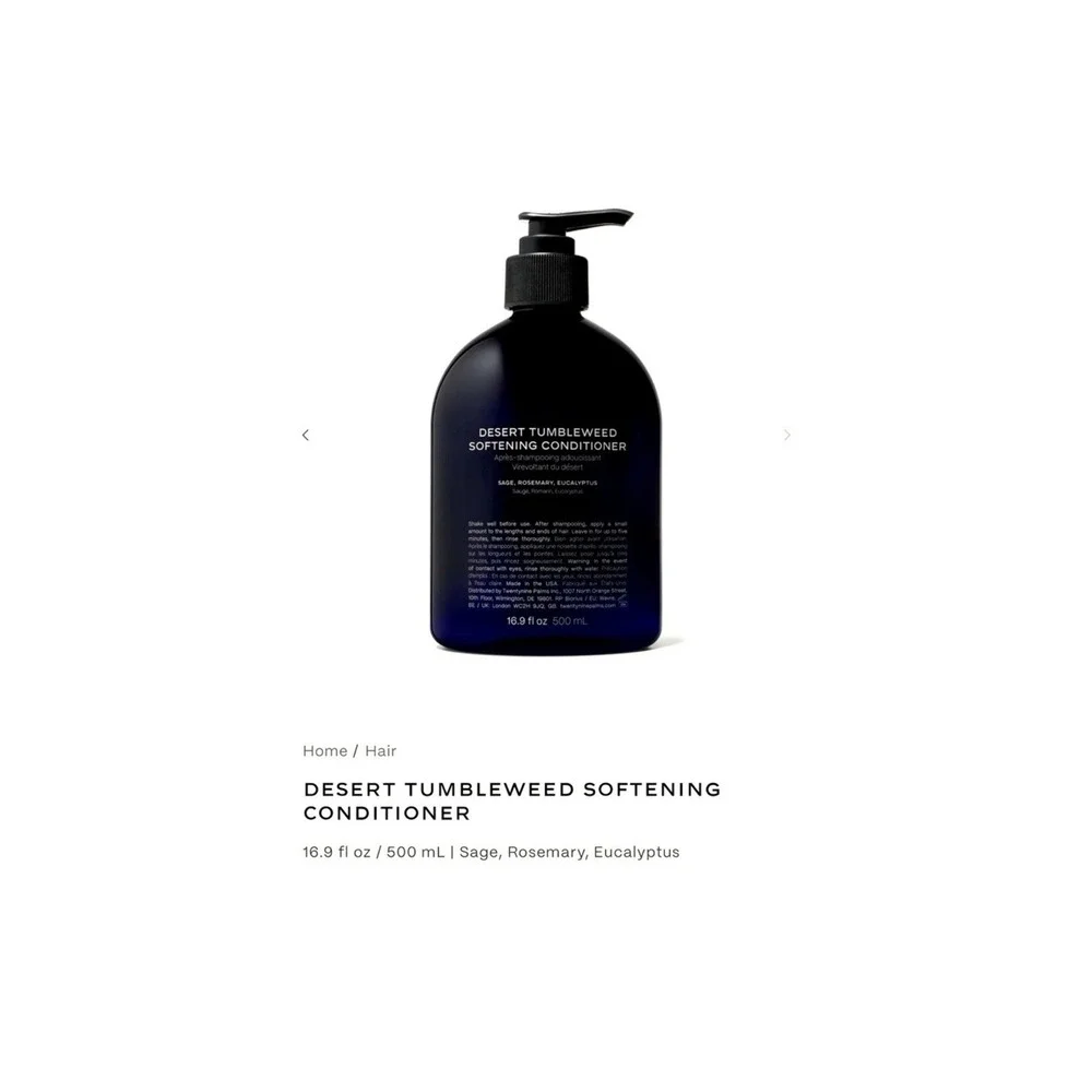 Twentynine Palms Desert Tumbleweed Softening Conditioner 169 Fl‎ Oz 500 ML NEW